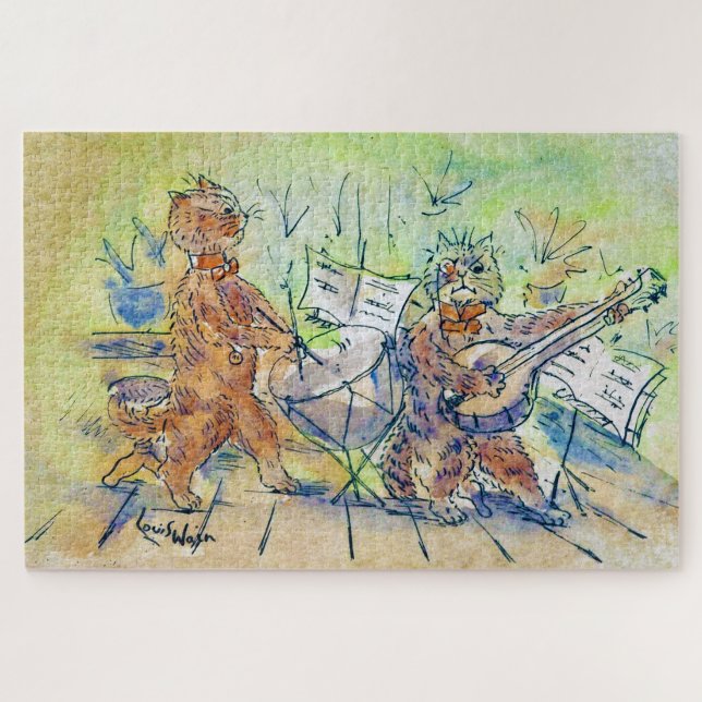 Puzzle Banda de gatos, Louis Wain (Horizontal)