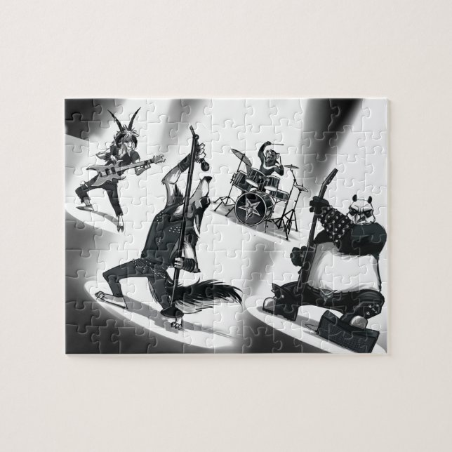 Puzzle Banda de metales pesados (Horizontal)