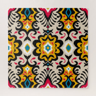 Puzzle Bandana Paisley: Impresión de pañuelo de seda vint