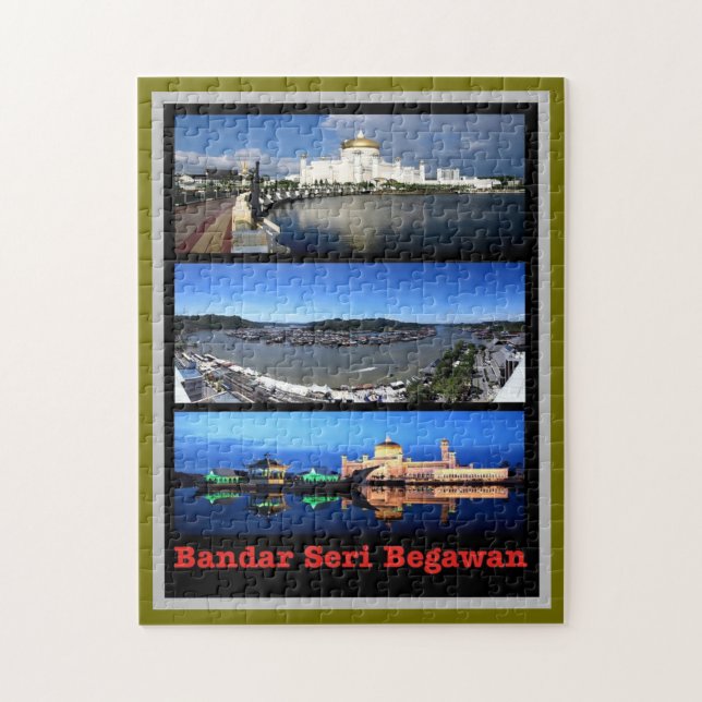 Puzzle Bandar Seri Begawan - Mosaic - (Vertical)