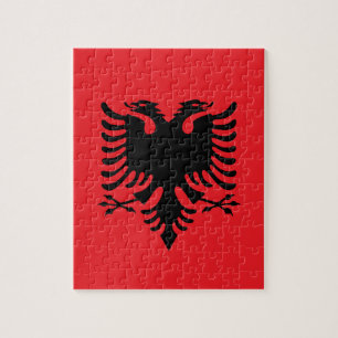 Puzzle Bandera albanesa
