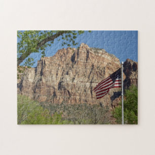 Puzzle Bandera Americana en el Parque Nacional Zion I