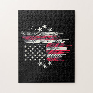 Puzzle Bandera Americana Hombre EEUU Niño Bandera America