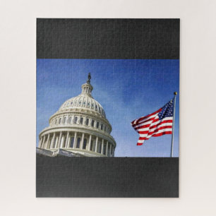 Puzzle Bandera Americana y Orgullo Patriótico USA del Cap