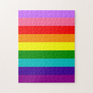 Puzzle Bandera arco iris de 9 bandas de Gilbert Baker