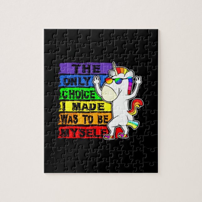 Puzzle Bandera arcoiris del orgullo gay LGBT - Regalo de  (Vertical)