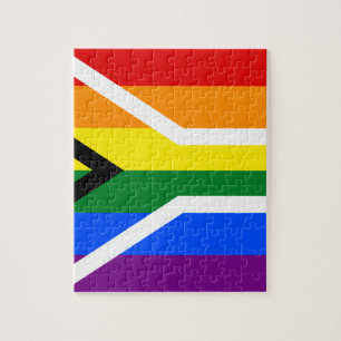 Puzzle Bandera arcoíris LGBT de orgullo gay sudafricana