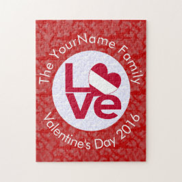 Puzzle Bandera austriaca de amor con letra roja personali