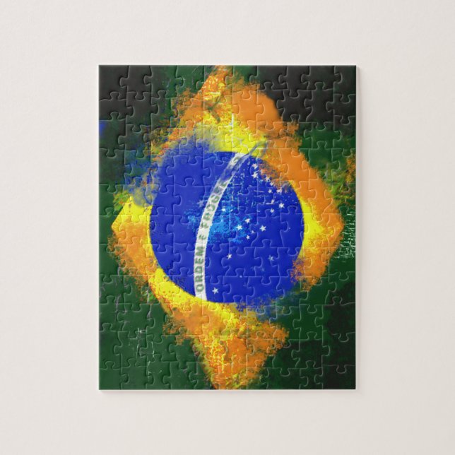 Puzzle Bandera brasilera BR (Vertical)
