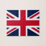 Puzzle Bandera británica pop arte europeo viajes europeos<br><div class="desc">Banderas de los países del mundo: ilustración digital de bandera nacional de bandera inglesa Union Jack</div>