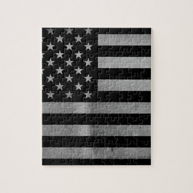 Puzzle Bandera BW de los E.E.U.U. (Vertical)
