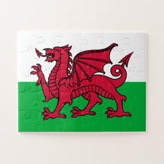 Puzzle Bandera celta del Dragón Rojo en Gales y Gales