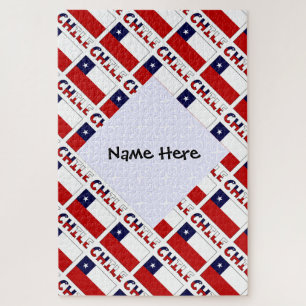 Puzzle Bandera Chilena Personalizada en mosaico