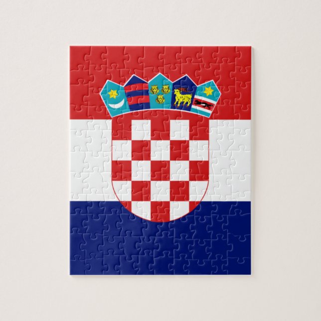 Puzzle Bandera croata - Trobojnica (Vertical)