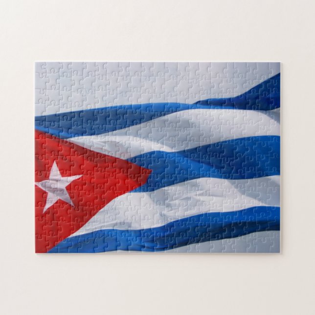 Puzzle bandera cubana (Horizontal)