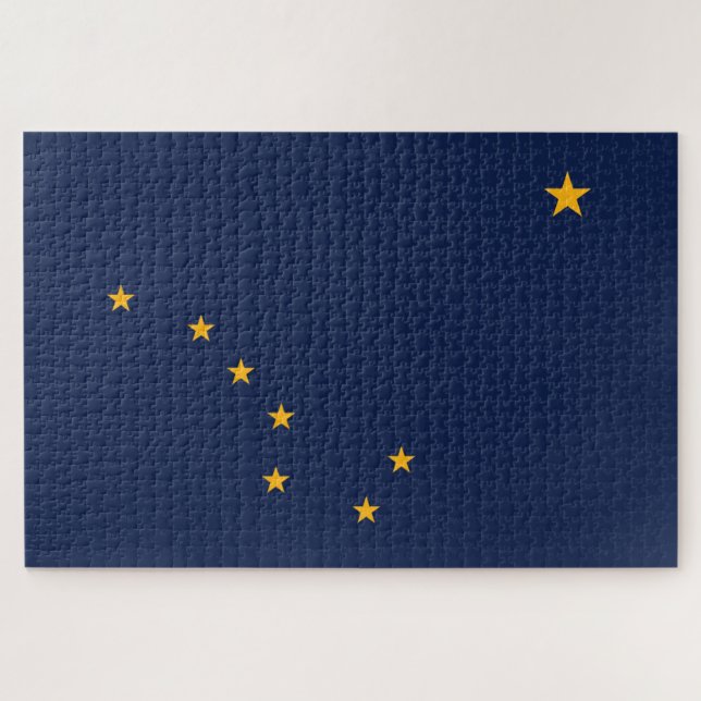 Puzzle Bandera de Alaska (Horizontal)