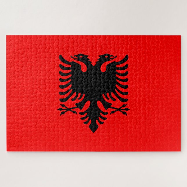 Puzzle Bandera de Albania (Horizontal)