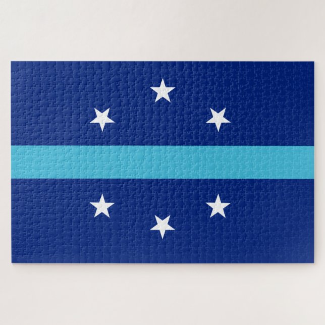 Puzzle Bandera de Anaheim (California, Estados Unidos) (Horizontal)