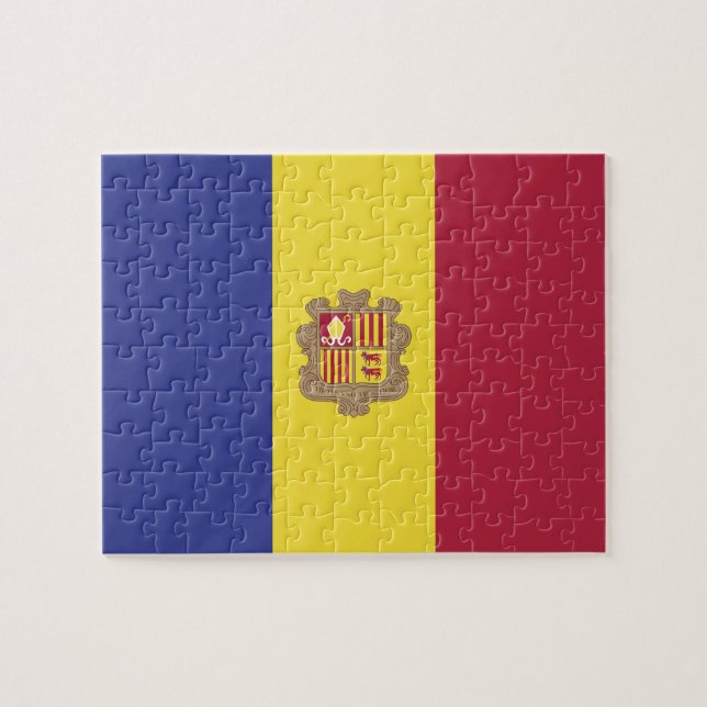 Puzzle Bandera de Andorra (Horizontal)