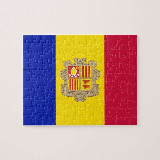 Puzzle Bandera de Andorra Patriótica (Horizontal)