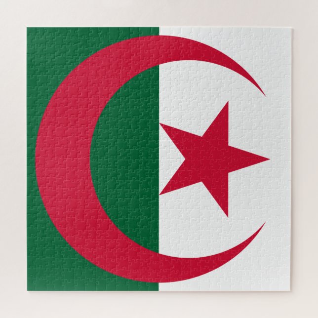 Puzzle Bandera de Argelia (Horizontal)