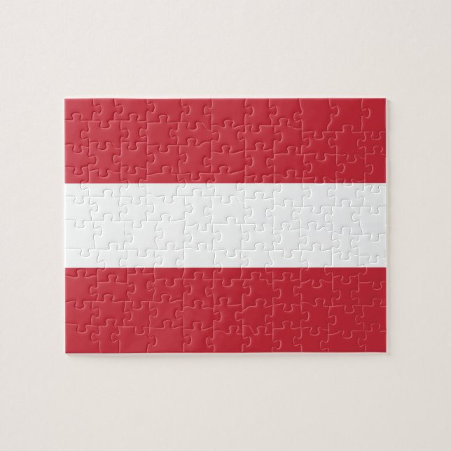 Puzzle Bandera de Austria (Horizontal)