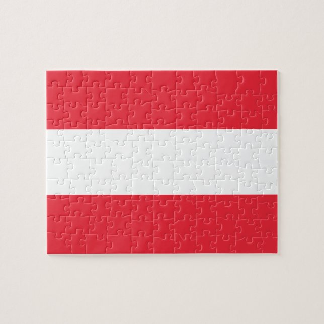 Puzzle Bandera de Austria (Horizontal)