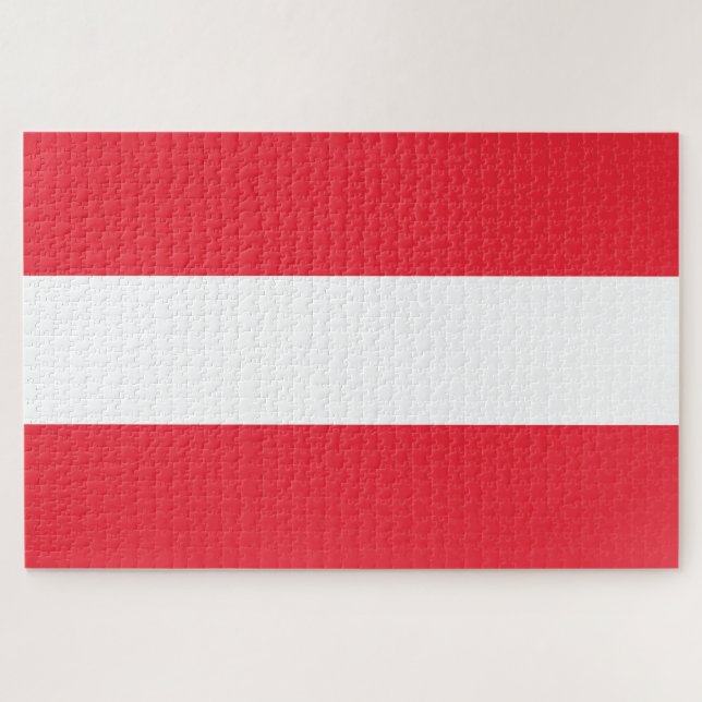 Puzzle Bandera de Austria (Horizontal)