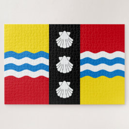 Puzzle Bandera de Bedfordshire (condado de Inglaterra, Re