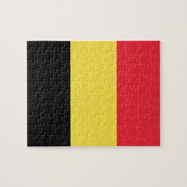 Puzzle Bandera de Bélgica (Horizontal)