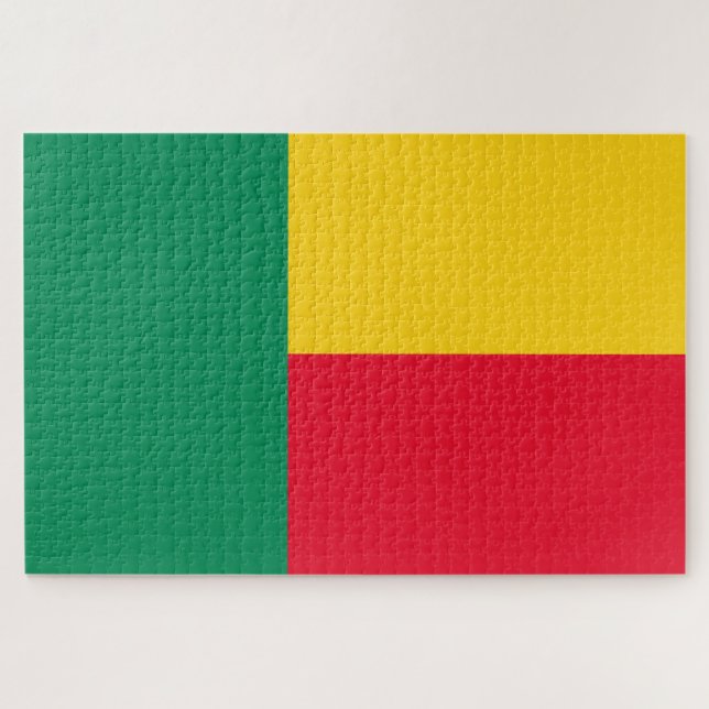 Puzzle Bandera de Benin (África) (Horizontal)