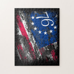 Puzzle Bandera de Betsy Ross 1776 Patriótica 4 de julio