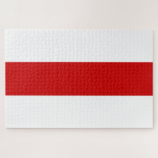 Puzzle Bandera de Bielorrusia (rojo y blanco) (Horizontal)