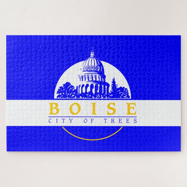 Puzzle Bandera de Boise (ciudad de Idaho) (Horizontal)