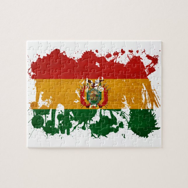 Puzzle Bandera de Bolivia (Horizontal)