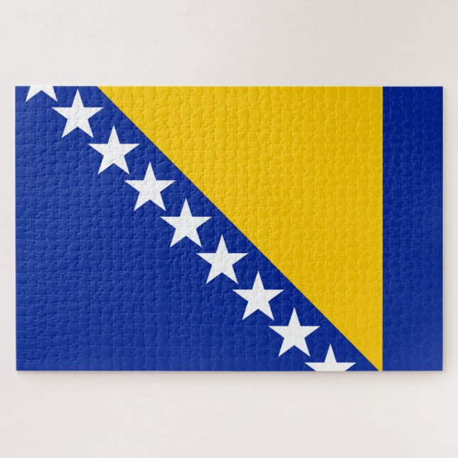 Puzzle Bandera de Bosnia y Herzegovina (Horizontal)