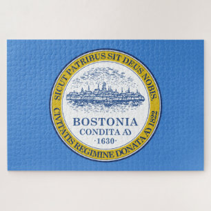 Puzzle Bandera de Boston (Massachusetts)