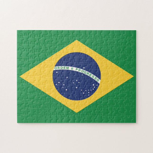 Puzzle Bandera de Brasil (Horizontal)