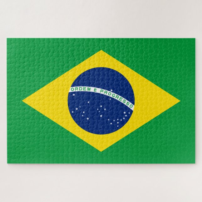 Puzzle Bandera de Brasil (Horizontal)