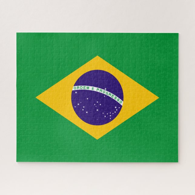 Puzzle Bandera de Brasil (Horizontal)