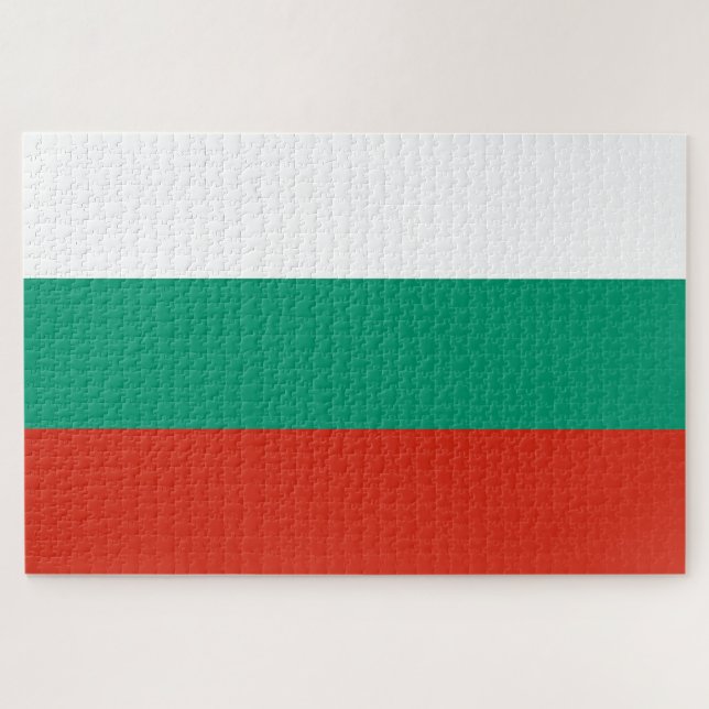 Puzzle Bandera de Bulgaria (Horizontal)