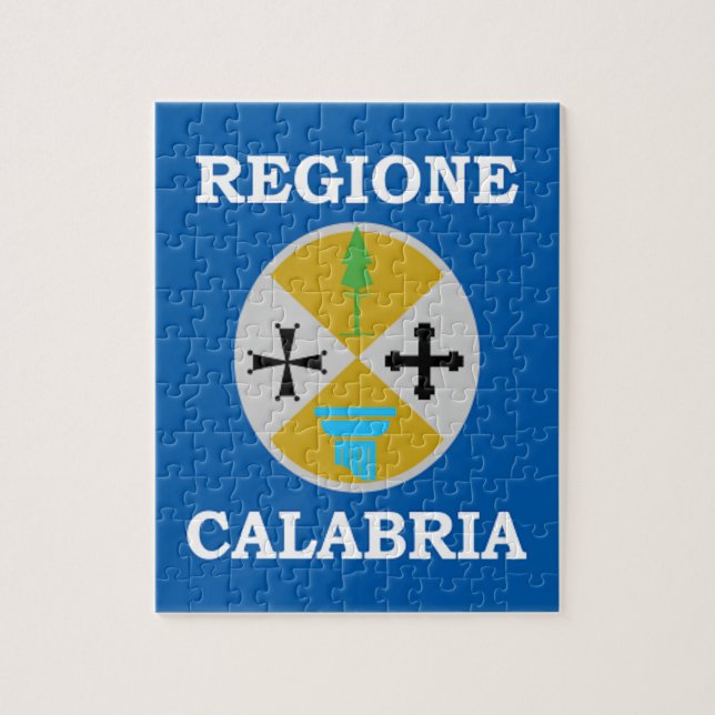 Puzzle Bandera de Calabria (Italia) (Vertical)