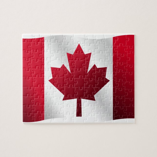 Puzzle Bandera de Canadá (Horizontal)