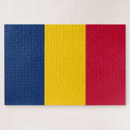 Puzzle Bandera de Chad (país africano)