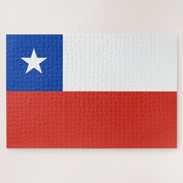 Puzzle Bandera de Chile (Horizontal)