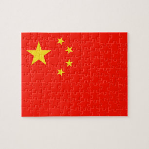 Puzzle Bandera de China - Alta calidad