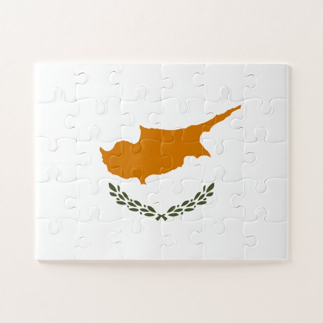Puzzle Bandera de Chipre (Horizontal)