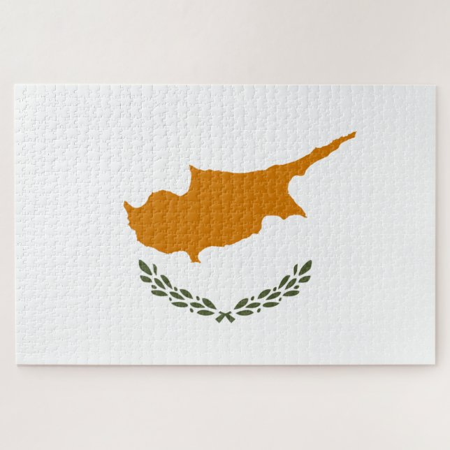 Puzzle Bandera de Chipre (Horizontal)
