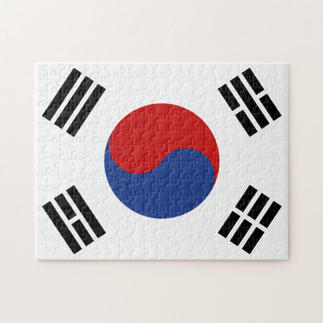 Puzzle Bandera de Corea del Sur (Horizontal)