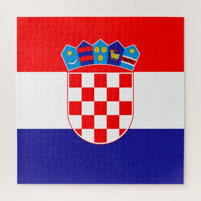 Puzzle Bandera de Croacia (Vertical)